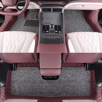 Pour BYD Seal DMI EV Custom Fit Accessoires de voiture Tapis de sol Intérieur Tapis de coffre en cuir Matériau ECO pour siège avant et arrière Bleu