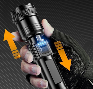 Super Bright <strong>Rechargeable</strong> AA USB Zoom LED <strong>Spotlight</strong> with 1000+ Lumens IP65 Waterproof 400-500m Beam Distance for Outdoor Use - Product Image 1