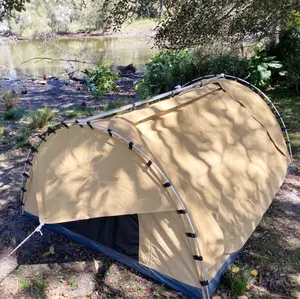 Tente de camping Swag pour <span class=keywords><strong>2</strong></span> personnes, imperméable, en toile, portable, très populaire sur le marché australien - Product Image 1