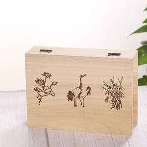 Caja de madera con forma de libro, caja rectangular de madera maciza de 21cm para almacenamiento de joyas, caja de regalo para embalaje de dulces de boda - Product Image 4