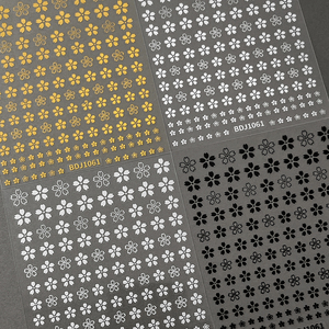 Bdj สติกเกอร์ติดเล็บรูปดอกไม้แสนสวยสติกเกอร์ตกแต่งคนดังทางอินเทอร์เน็ตน่ารักและหวาน BDJ1061 - Product Image 2