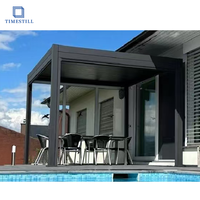 Pergola motorisée en aluminium à lames orientables haut de gamme pour les loisirs en plein air