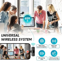 Microphone cravate portable sans fil K8 K9 K35 Vente en gros en usine Interview en direct Mini micro cravate anti-bruit en extérieur