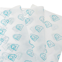 Papier de soie personnalisé avec logo imprimé, papier d'emballage cadeau, couleur Pantone, feuille plate, emballage de luxe pour marque