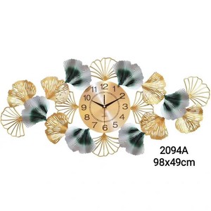Horloge <span class=keywords><strong>murale</strong></span> en fer, vente en gros directe usine, commerce transfrontalier e-commerce <span class=keywords><strong>AliExpress</strong></span>, silencieuse, décorative, à suspendre, style européen - Product Image 2