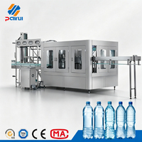 Machine automatique 3 en 1 de rinçage, remplissage et bouchage pour bouteilles PET, petite usine d'embouteillage d'eau pure, machine de remplissage de bouteilles d'eau