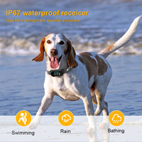 Wiederaufladbares, sicheres, smart gesteuertes Trainingshalsband aus Kunststoff mit Vibration und Ultraschall, IP67 wasserdicht, Anti-Bell-Halsband für Hunde ohne Schockfunktion