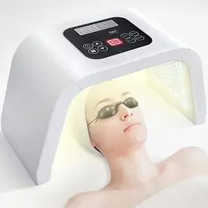 Fabrieksprijs Gezichtsverzorging Machine Therapie Lamp 7 In 1 Kleur Timer Schoonheidssalon Spa Apparaat Led Rood Licht Therapie Gezichtsmasker