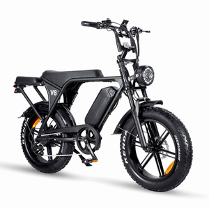 20" 4.0 Fat Tire Electric Bike V8 Model 750W Rear <b>Hub</b> Motor 48V 15Ah Lithium Battery High Carbon Steel Frame Double Disc Brake - Product Image 6