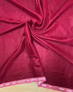 Erstaunliche Farbe 100% Polyester Micro Velvet 9000 PD Gewebe 44 "54" für Kleidungs stücke