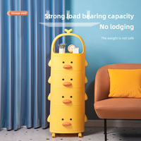Petit canard jaune snack armoire salon jouets pour enfants type plastique stockage locke armoire de rangement tiroir
