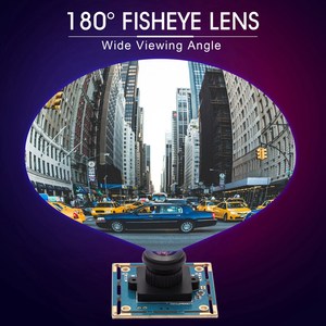 ELP 8MP USB Kamera Modülü Yüksek Çözünürlüklü 2448P Geniş Açılı Kamera 180 Derece Balık Gözü Lens IMX179 Sensörlü Mini Video Kamera - Product Image 4