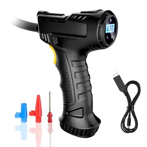 cordless rechargeable car air pump multi - function portable tire inflator air compressor