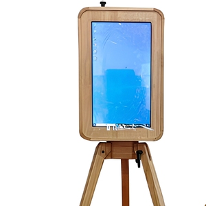 Photomaton à écran tactile <span class=keywords><strong>de</strong></span> 18,5 pouces en bois, double face, avec iPad et appareil photo reflex numérique, impression instantanée, <span class=keywords><strong>pour</strong></span> <span class=keywords><strong>location</strong></span> d'événements <span class=keywords><strong>de</strong></span> <span class=keywords><strong>mariage</strong></span> - Product Image 2