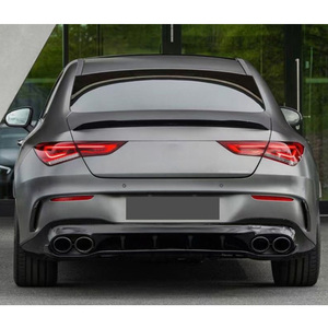 Diffuseur de vente d'usine avec tuyau d'échappement W118 <span class=keywords><strong>CLA</strong></span> mise à niveau CLA45 AMG lèvre arrière pour mercedes-benz classe <span class=keywords><strong>CLA</strong></span> avec embouts 2019 + - Product Image 2