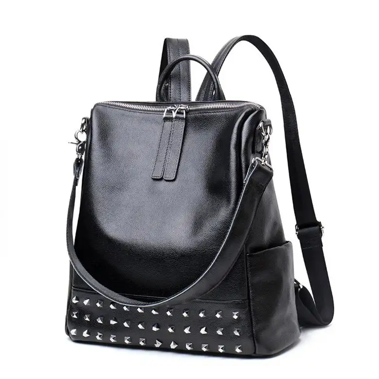 Wholesale Factory Hand-made Women Backpack Deluxe School Bag OEM Premium High End Backpack