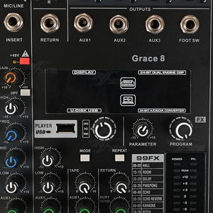 Consola de Mezclas Profesional de 8 Canales con Efectos DSP de 99 Bits, Mezclador de Audio Portátil de 8 Canales - Product Image 5