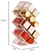 10 grilles boîte à cosmétiques rouge à lèvres brillant à lèvres porte-étui maquillage organisateur présentoir en acrylique Transparent boîte de rangement en plastique