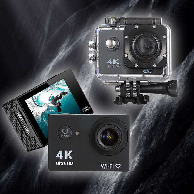 4K WIFI Action Camera 170 Degree Wide Angle Waterproof Color Night Vision Mini DV Cam for Diving Cycling Outdoor Activities