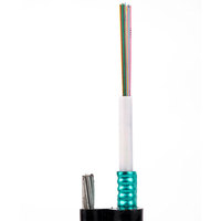 Cable de Fibra Óptica Aéreo Autoportante GYXTC8S en Forma de 8, 2-12 Hilos, para Exteriores, Blindado, con Tubo Central Suelto, Cable de Bajada FTTH