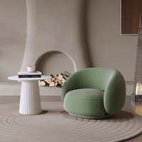 Ensemble de canapé incurvé en velours crème de loisirs créatifs nordiques petite unité pour la réception d'hôtel salon Salon de beauté Style minimaliste