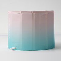 Baignoire Pliable en PVC Portable de Haute Qualité Personnalisable avec Rétention de Chaleur Longue Durée Capacité de 170L Écologique