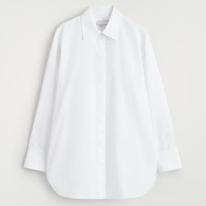 Camicia Estiva da <span class=keywords><strong>Donna</strong></span> in <span class=keywords><strong>Cotone</strong></span> con Bottoni, Manica Lunga, Formale da Ufficio, Traspirante, Bianca, Taglio Regolare - Product Image 6