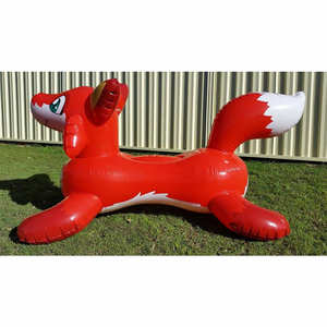 <span class=keywords><strong>Renard</strong></span> roux Ride-On Pool Toy <span class=keywords><strong>du</strong></span> monde gonflable Animaux de fête gonflables PVC Air Sealed Gonflable Cartoon Fox - Product Image 2