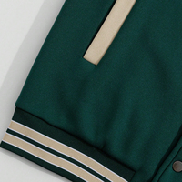 Blousons de baseball et sweats à capuche personnalisés en polaire chauffante avec motif lettres et logo frontal fin, vente en gros d'usine, pour hommes et femmes, décontractés, 100% coton