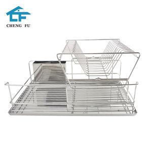 Estante de secado de platos de acero inoxidable, almacenamiento de cocina, nueva tecnología - Product Image 1