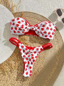 Triangle Thong Bikini Sexy Vintage Bikini Quick Dry Bath Spa <strong>Swimsuit</strong> Women Mini Sexy Swimwear Women Biquini Beachwear - Product Image 3