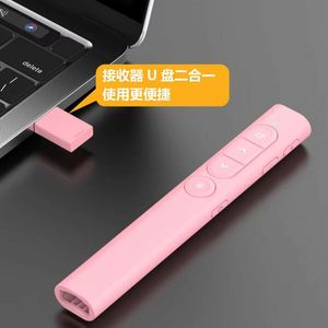 ตัวควบคุมแบบไร้สาย 2.4 GHz พร้อมปากกาชี้สีแดง รีโมทคอนโทรลแบบ USB RF ชาร์จซ้ำได้ - Product Image 3