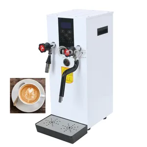 Ticari otomatik süt köpürtücü dijital sıcak su çay kahve kazanı dağıtıcı 12L buhar süt kabarcık makinesi