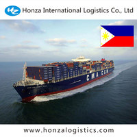 Transitaire maritime Chine-Philippines, agent d'expédition de fret FCL LCL avec transit de 5 à 15 jours, stockage et assurance