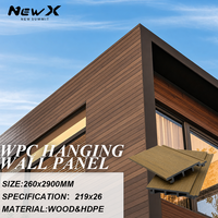 Panneaux et planches muraux en composite bois-plastique (WPC) co-extrudés, imperméables, pour revêtement extérieur de villa, façade, clôture, plafond