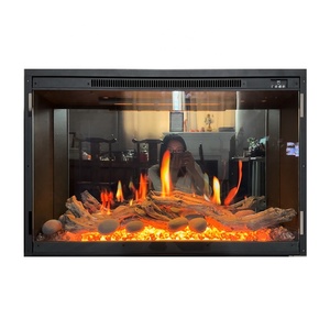 <span class=keywords><strong>Chimenea</strong></span> Eléctrica Integrada Lineal con Tecnología de <span class=keywords><strong>Llama</strong></span> Realista de Lujo, <span class=keywords><strong>Chimenea</strong></span> Eléctrica Virtual con Pantalla LCD de 29 Pulgadas - Product Image 2