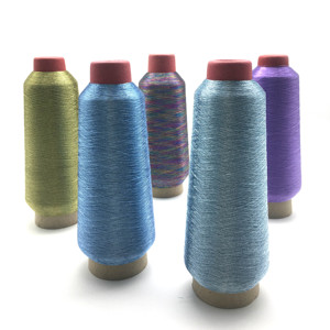 ด้ายโลหะประกายด้ายโลหะสีทองเงิน Lurex สำหรับกำไลตกแต่งเสื้อผ้า - Product Image 1