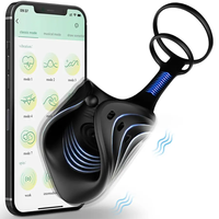 Ferngesteuerter APP-Trainer Multi-Frequenz Starke Vibration Übungs-Masturbationsgerät Vibratoren Penisring Echtes Hautgefühl