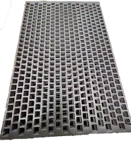 Tôle perforée en acier inoxydable sur mesure, plaque de poinçonnage galvanisée, écran métallique perforé, treillis métallique à armure simple, treillis métallique noir