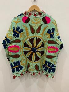 Veste en coton TNT Suzani brodée à la main Vestes d'hiver Vêtements pour femmes Vêtements ethniques bohèmes pour femmes - Product Image 2