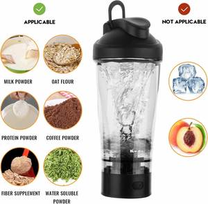 600ml Portable Tritan Fitness Electric Self Stirring Mixing <b>Shaker</b> Cup Protein <b>Bottles</b> for Gym Sports - Product Image 2