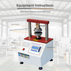 Testador Automático de Resistência ao Amassamento de Bordas e Anéis - Equipamento de Teste de Produtos de Papel de Alta Precisão para Testes de Resistência à Compressão - Product Image 3