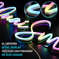 Adaptateur d'alimentation pour enseigne néon personnalisée RGB, garantie 5 ans, néon LED acrylique, changement de couleur, télécommande