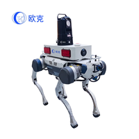 Robot quadrupède biomimétique personnalisé pour l'aéroport Métro à grande vitesse Robot de sécurité chien de patrouille de suivi par reconnaissance faciale