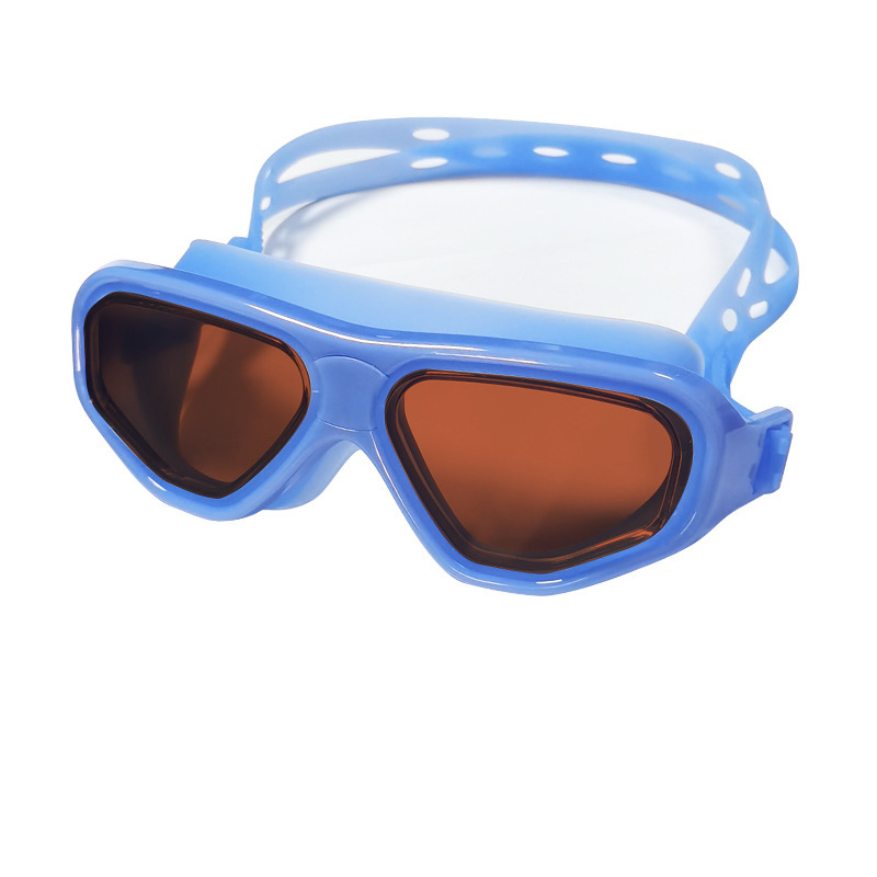 Blue Frame Teal Swimming Goggles