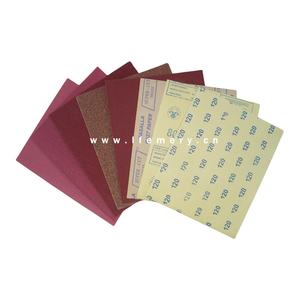 Papel de Lija Seco de Color Rojo con Revestimiento de Papel Kraft y Óxido de Aluminio, Disponible en OEM, Grano 60 # -240 #   Grano de arena <span class=keywords><strong>para</strong></span> madera y <span class=keywords><strong>pared</strong></span> - Product Image 2