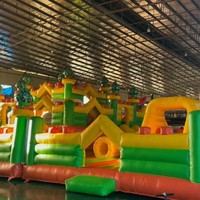 Château gonflable de haute qualité en promotion, trampoline et toboggan mobile d'extérieur pour parcs d'attractions et grands événements sportifs