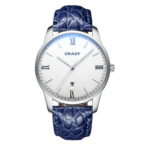 <span class=keywords><strong>Montre</strong></span> de luxe à quartz pour <span class=keywords><strong>homme</strong></span>, bracelet en acier inoxydable et cuir, étanche, date, chronographe, vente en gros d'usine - Product Image 5