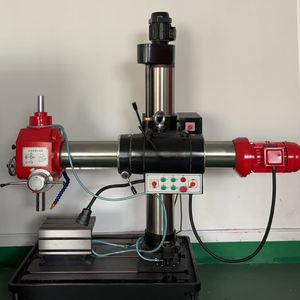 آلة حفر شعاعية صغيرة جديدة متعددة الاستخدامات طراز Z3732 مع تغذية يدوية ودوران محور دوران 360 درجة ومحرك تروس ومضخة ومحمل وصندوق تروس - Product Image 5