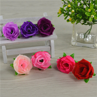 Mini panneaux muraux de fleur de bourgeon de Rose en soie artificielle faits à la main bricolage têtes de fleurs de Rose pour les décorations de Pâques et de Thanksgiving